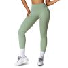 Women\'s High Waist Workout Leggings Tummy Control Compression Yoga Tight Pants Gym Pants Athletic Running Leggings with 25In Inseam No Front Seam