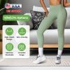 Women\'s High Waist Workout Leggings Tummy Control Compression Yoga Tight Pants Gym Pants Athletic Running Leggings with 25In Inseam No Front Seam