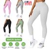 Women\'s High Waist Workout Leggings Tummy Control Compression Yoga Tight Pants Gym Pants Athletic Running Leggings with 25In Inseam No Front Seam