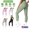 Women\'s High Waist Workout Leggings Tummy Control Compression Yoga Tight Pants Gym Pants Athletic Running Leggings with 25In Inseam No Front Seam